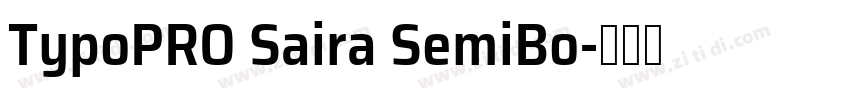 TypoPRO Saira SemiBo字体转换